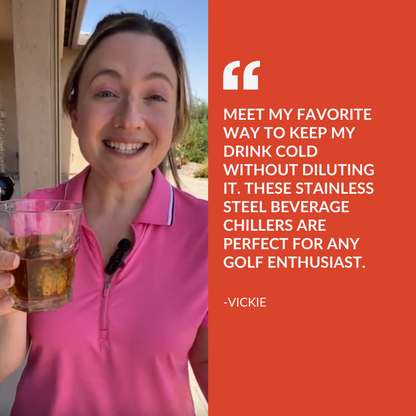 Metal Reusable Beverage Chiller Golf Balls